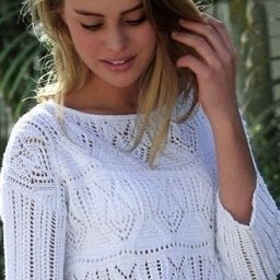 Нежная туника, связанная спицами