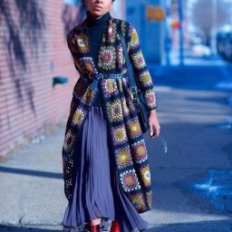 Вязаный мотив крючком