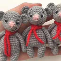 Вяжем мышек-амигуруми