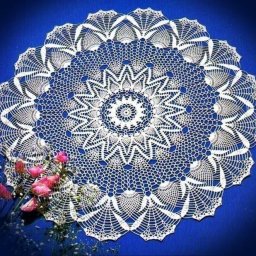 Ажурная салфетка крючком
