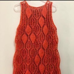 Ажурный топ растительным узором, вяжем крючком