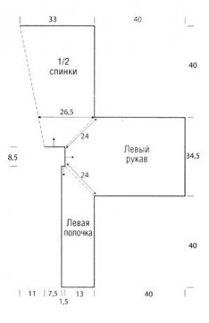 Красивый кардиган с крупными косами