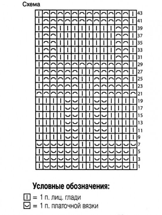 Мужской пуловер с рельефным узором спицами