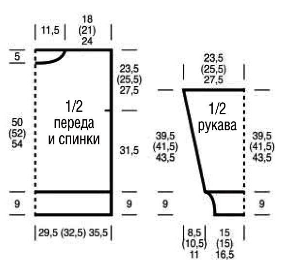 Спортивный пуловер спицами Спортивный пуловер спицами