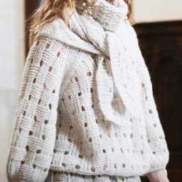 Ажурная Шахматка/ Узор пуловера от Шанель