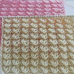 Объемный узор спицами