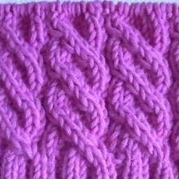 Интересный жгут спицами