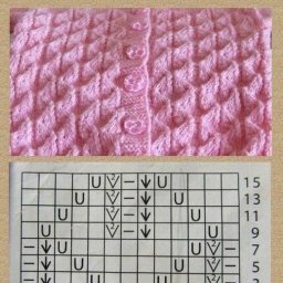 Хорошенький узор спицами