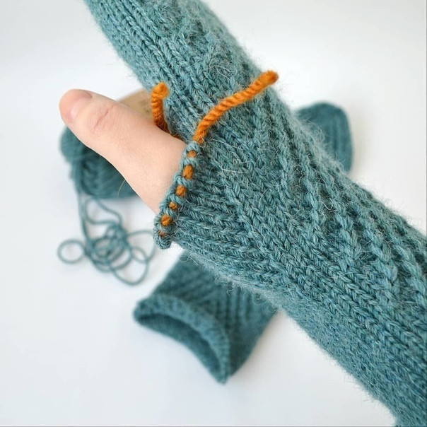 Анатомический пальчик для варежек