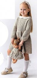 Платье "Мэри", вяжем детям