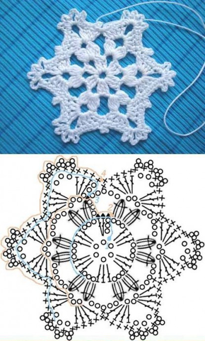 Подборка снежинок, связанных крючком