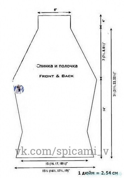 Туника с узором "листья"