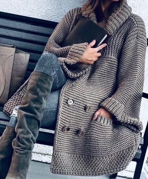 Вяжем стильный кардиган