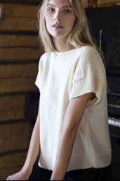 Вяжем летний топ спицами