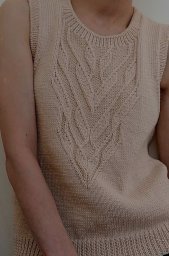 Красивый узор спицами для топа или джемпера