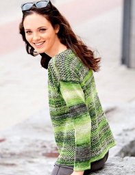 Джемпер в зеленых тонах