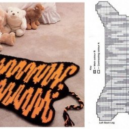 Вяжем милый коврик в детскую комнату