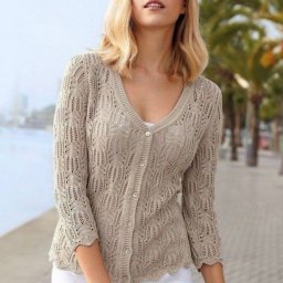 Красивый ажурный узор для жакетов