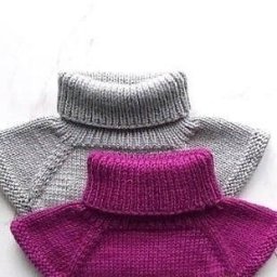 Манишка спицами