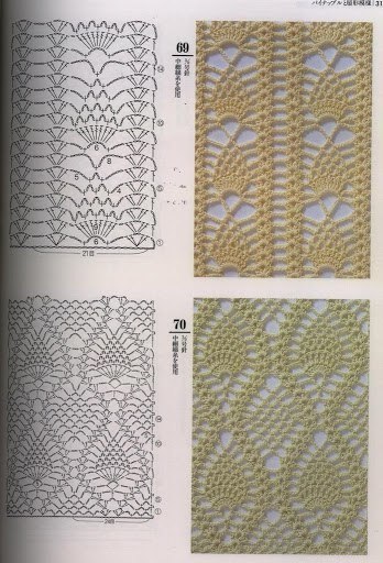 Подборка великолепных узоров крючком