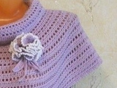 Сиреневая туника крючком Сиреневая туника крючком