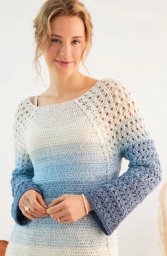 Узор для джемпера крючком