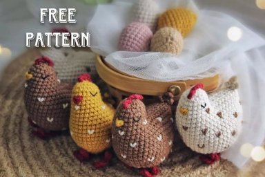 Описание вязаной курочки