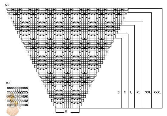 ​Ажурная кофточка с рукавами, связанная спицами по мотивам модели от Drops