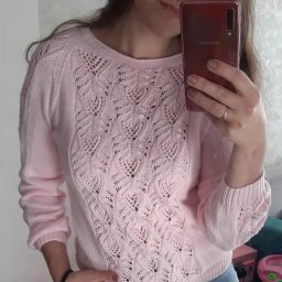 Узор для ажурного свитера спицами