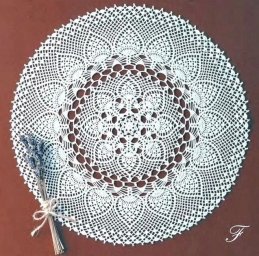 Ажурная салфетка крючком