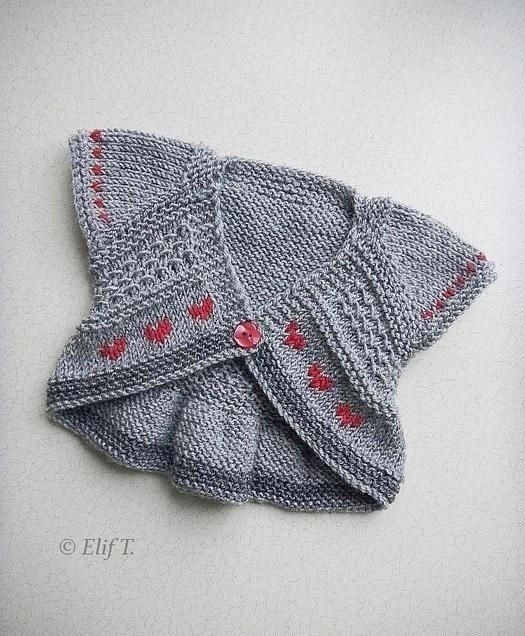 Детское болеро спицами