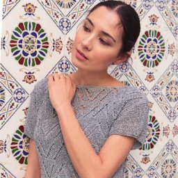 Интересный ажурный пуловер