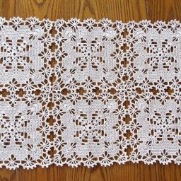 Красивый мотив для вязания салфетки, скатерти крючком