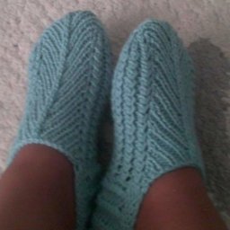 Простые тапочки-носочки спицами