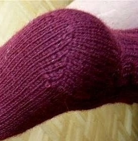 Как вязать пяточку "Сердечко"