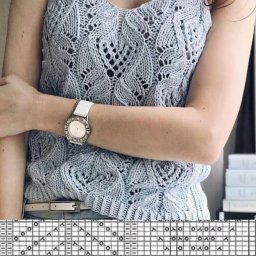 Ажурный топ спицами