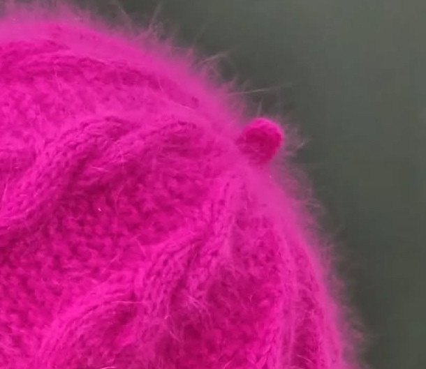 Берет из пуха норки