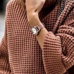 «Вафельный» узор спицами