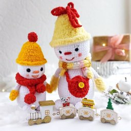 Снеговички. Описание вязания.