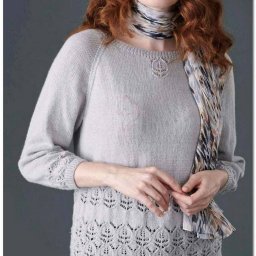 Узор спицами для нежного пуловера