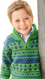 Вяжем детям: свитер-тройер для мальчика