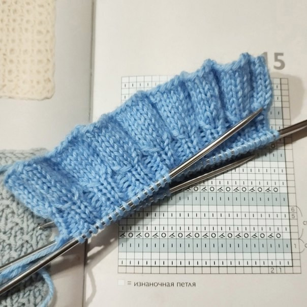 Рюши спицами