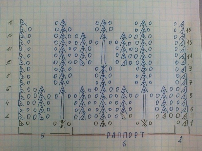 Топ крючком в филейной технике