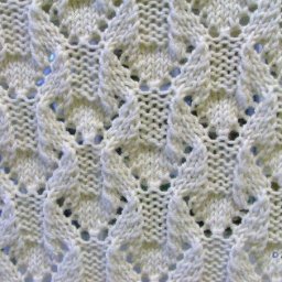 Узор спицами для нежного пледа