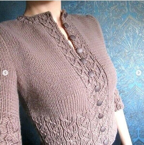 Стильный жaкeт cпицaми. Полное описание и схемы.