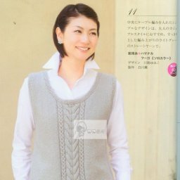 Женский жилет спицами