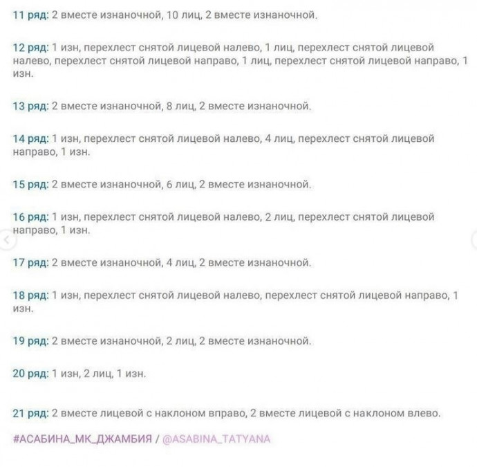 Шапочка "Джамбия", вяжем спицами