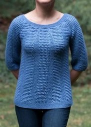 Интересный джемпер спицами