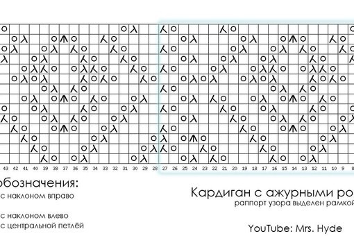 Кардиган с ажурными ромбами Кардиган с ажурными ромбами