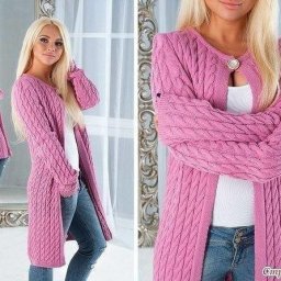 Кардиган спицами